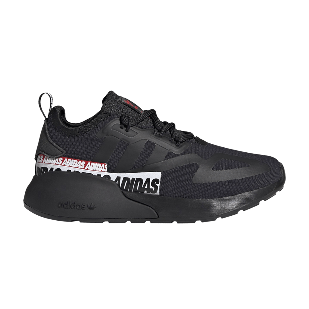 Кроссовки adidas ZX 2K J 'Wordmark Heel Stripe - Black'