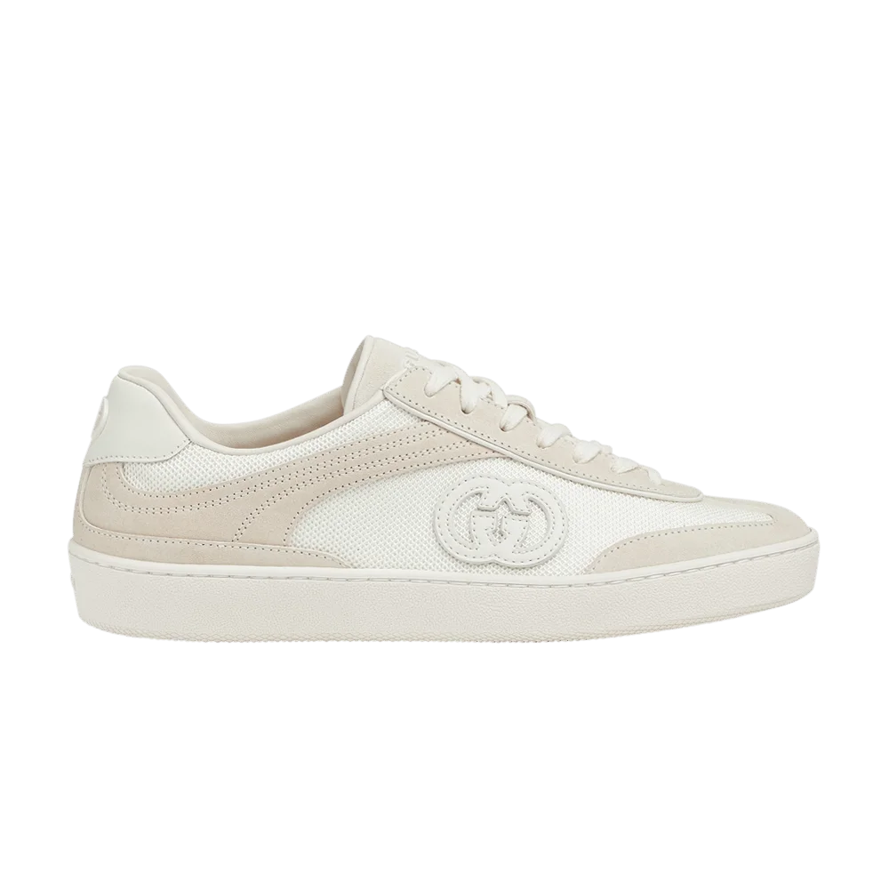 Кроссовки Gucci Wmns G74 'Interlocking G - White Suede'