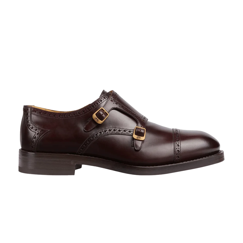 Кроссовки Gucci Herren Monk Strap 'Bordeaux'