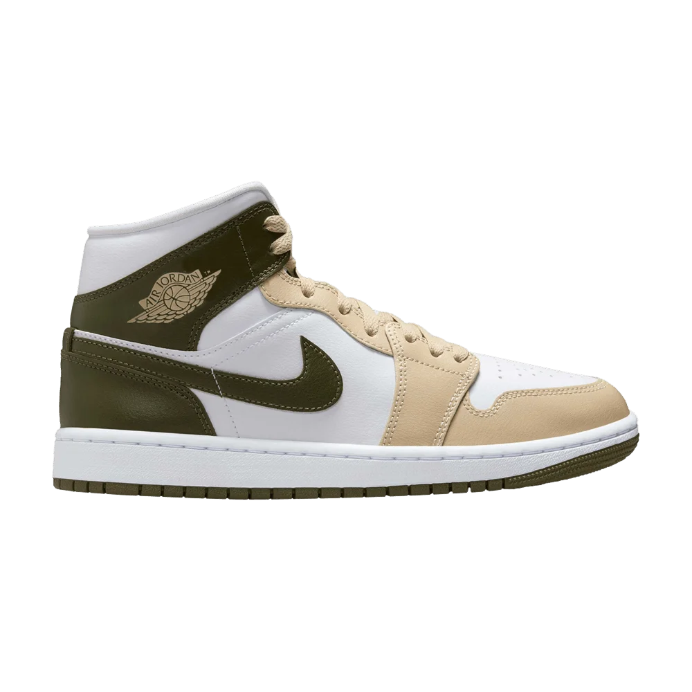 Кроссовки Wmns Air Jordan 1 Mid 'Military Drab'