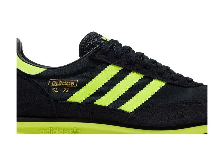 Кроссовки adidas SL72 RS 'Black Solar Yellow'