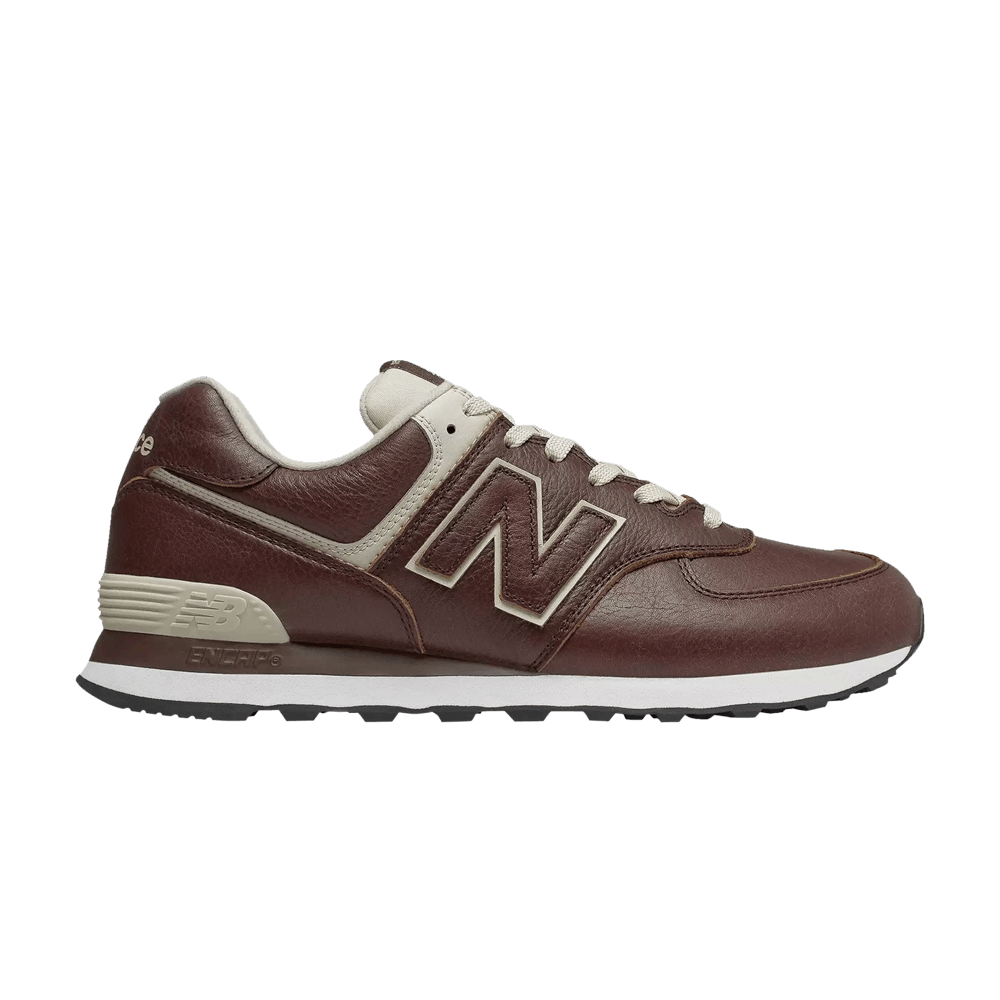 Кроссовки New Balance 574 Leather 'Dark Brown'