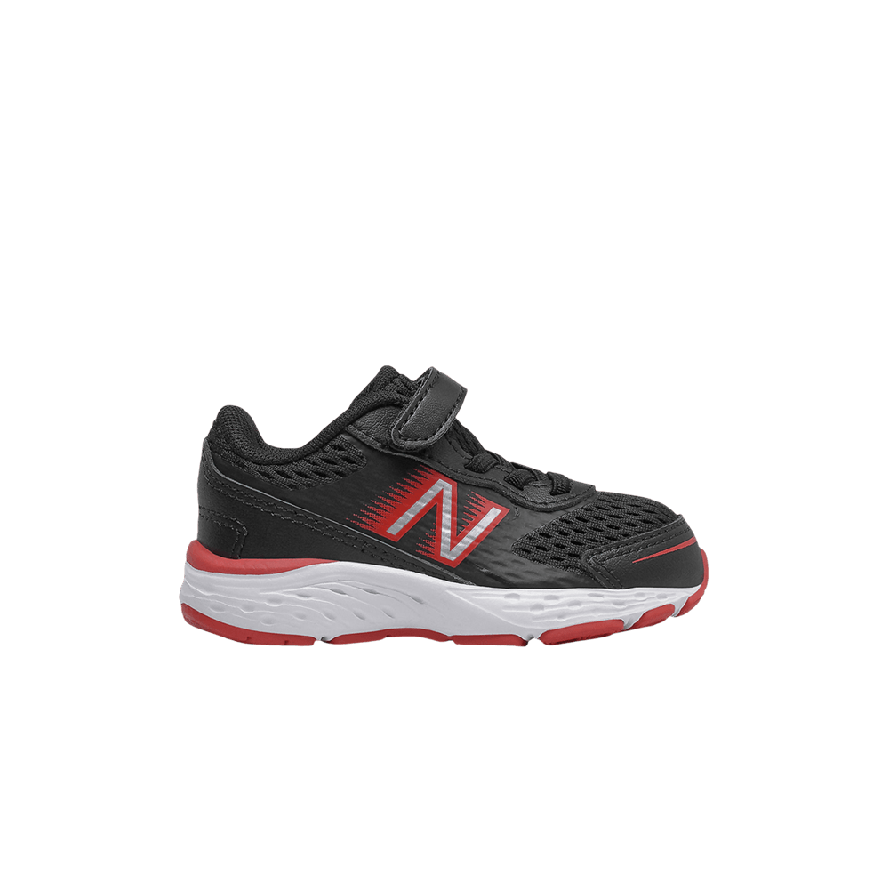 Кроссовки New Balance 680v6 Hook & Loop Toddler Wide 'Black Team Red'