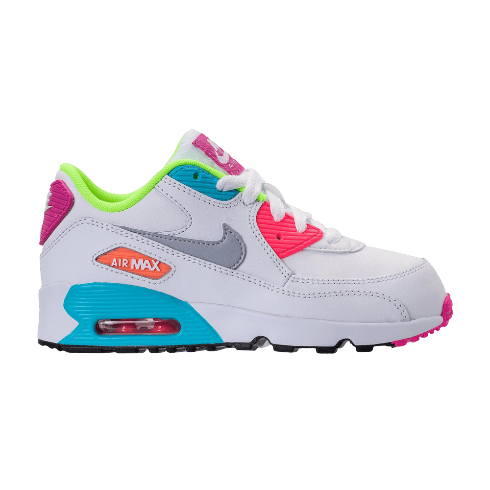 Кроссовки Nike Air Max 90 Leather PS 'White Multi-Color'