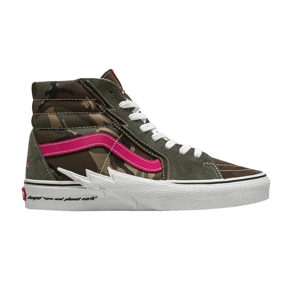 AAPE x Vans Sk8-Hi 'Bolt - Green Camo'