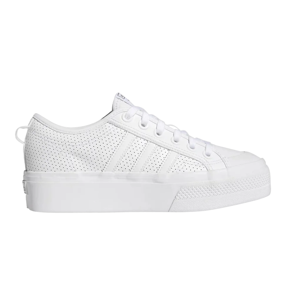 Adidas Wmns Nizza Platform 'Triple White Perforated'