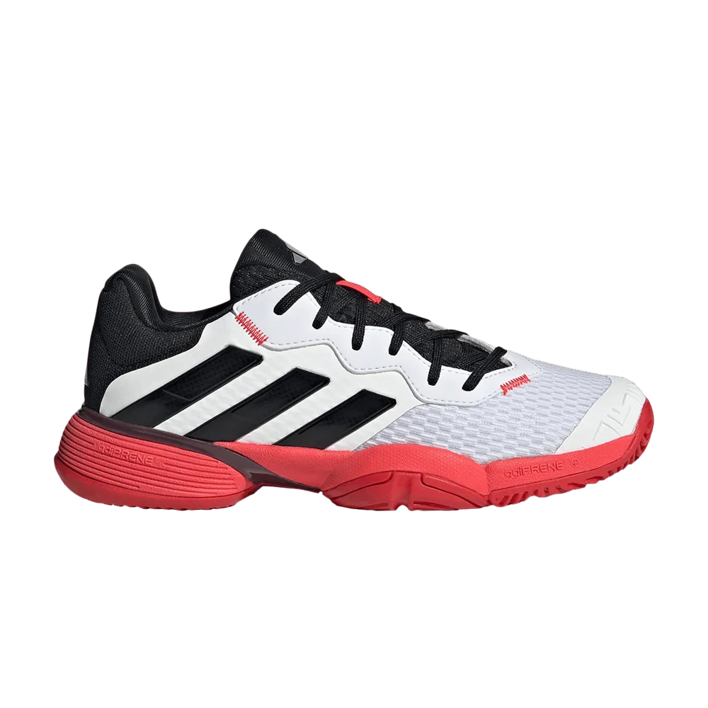 Кроссовки Adidas Barricade J 'White Black Lucid Red'