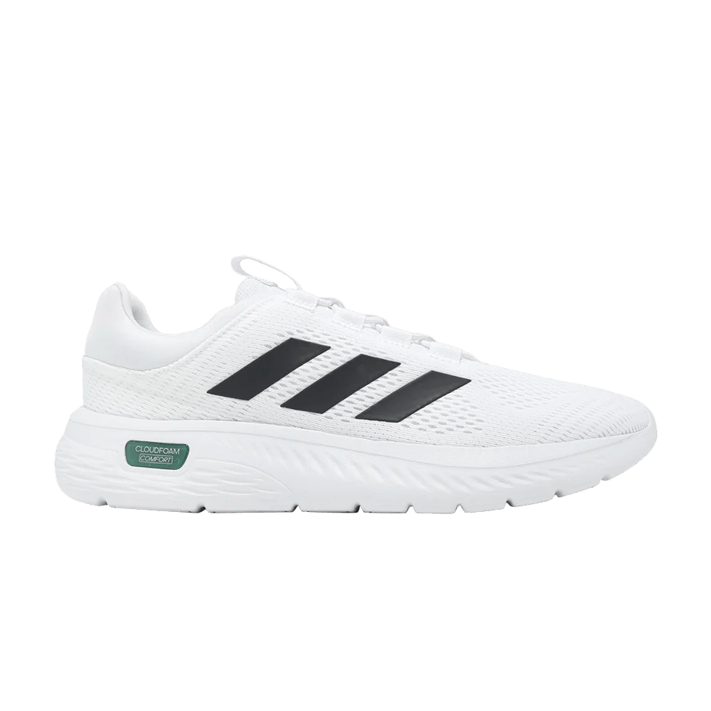 Кроссовки Adidas Cloudfoam Comfy EL 'White Black Collegiate Green'
