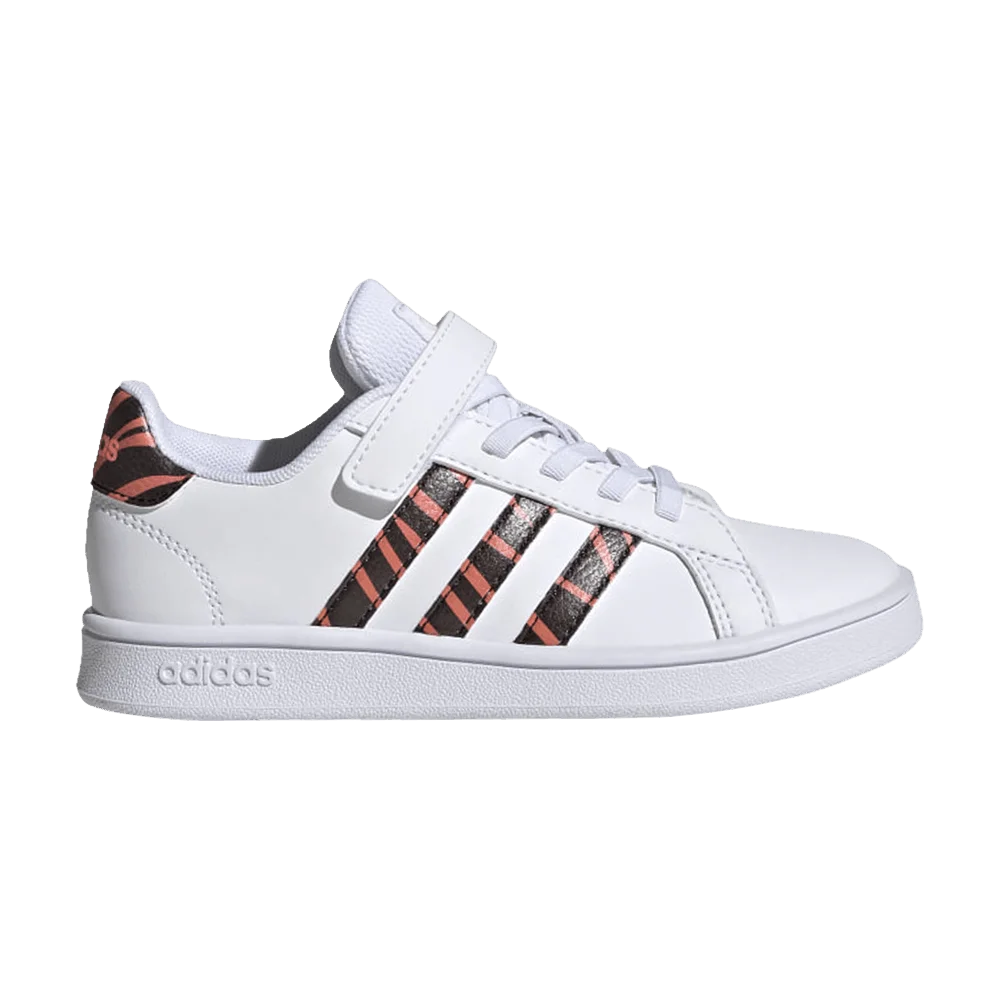 Кроссовки Adidas Grand Court J 'Tiger Stripes'