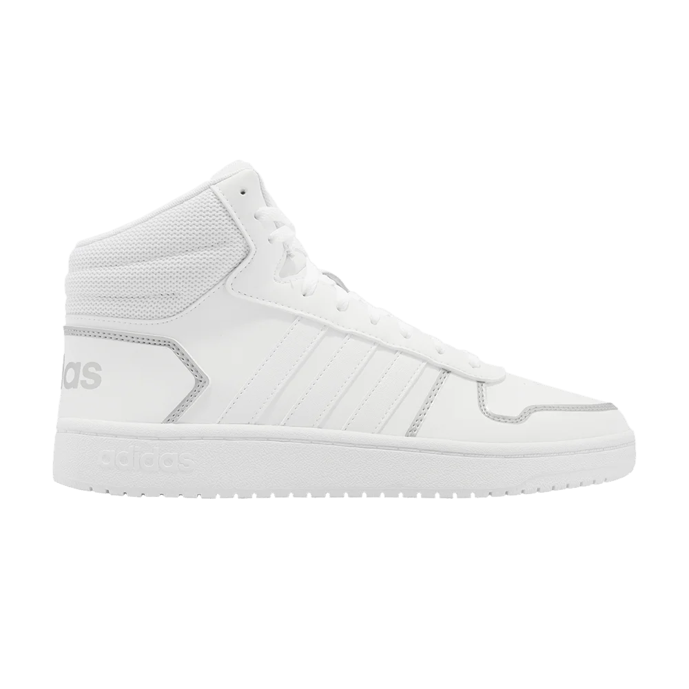 Кроссовки Adidas Wmns Hoops 2.0 Mid 'White Silver Metallic'
