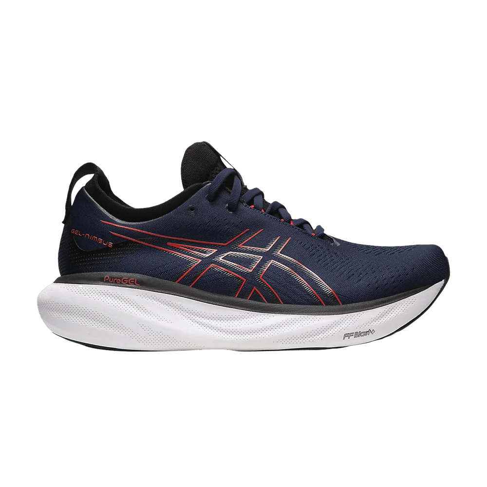 Кроссовки Asics Gel Nimbus 25 Wide 'Midnight Electric Red'
