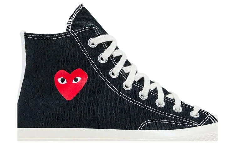 Кроссовки Comme des Garçons PLAY x Converse Chuck 70 High 'Small Red Heart - Black'