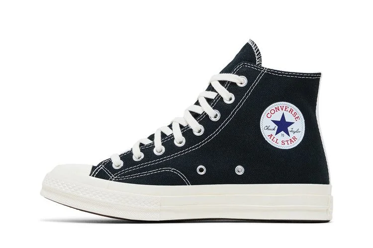 Кроссовки Comme des Garçons PLAY x Converse Chuck 70 High 'Small Red Heart - Black'