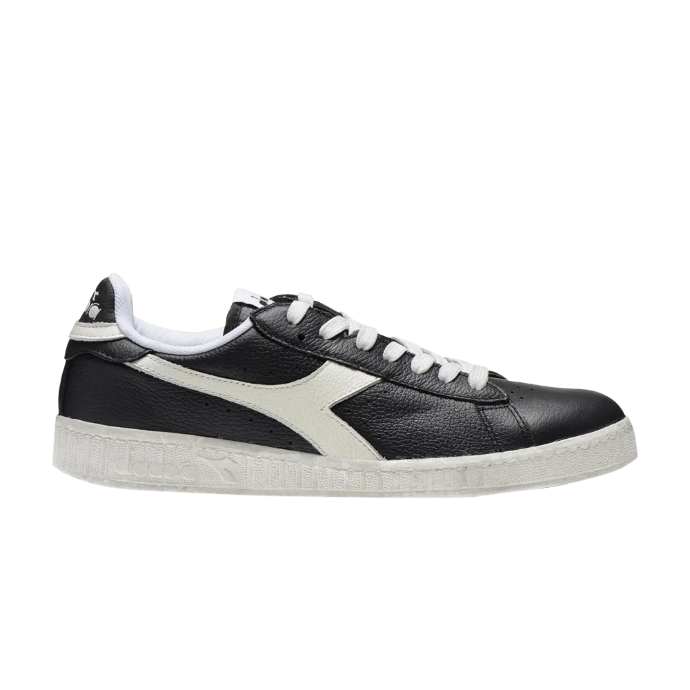 Кроссовки Diadora Game L Low Waxed 'Black White'