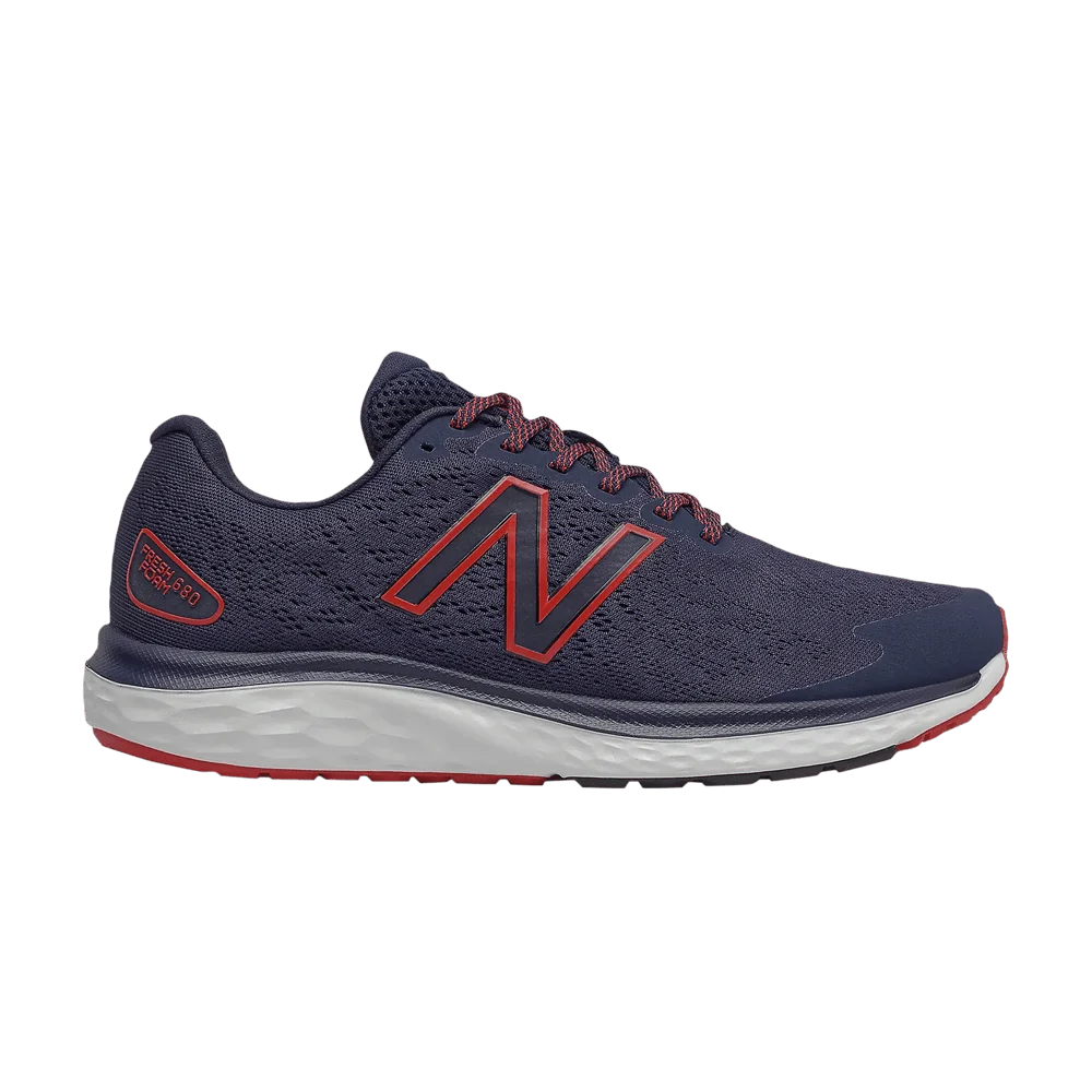 Кроссовки New Balance Fresh Foam 680v7 4E Wide 'Navy Team Red'