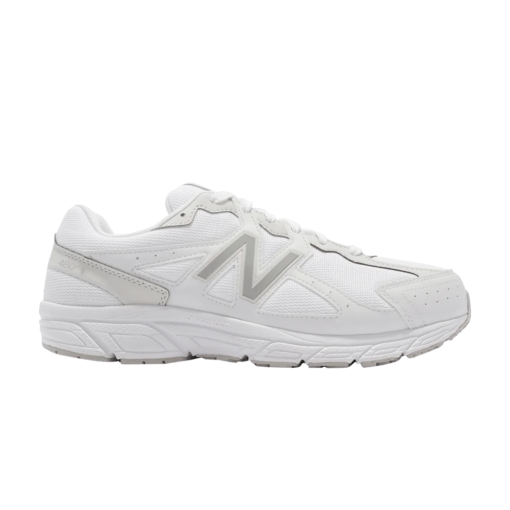 Кроссовки New Balance Wmns 480v5 4E Wide 'White Silver'