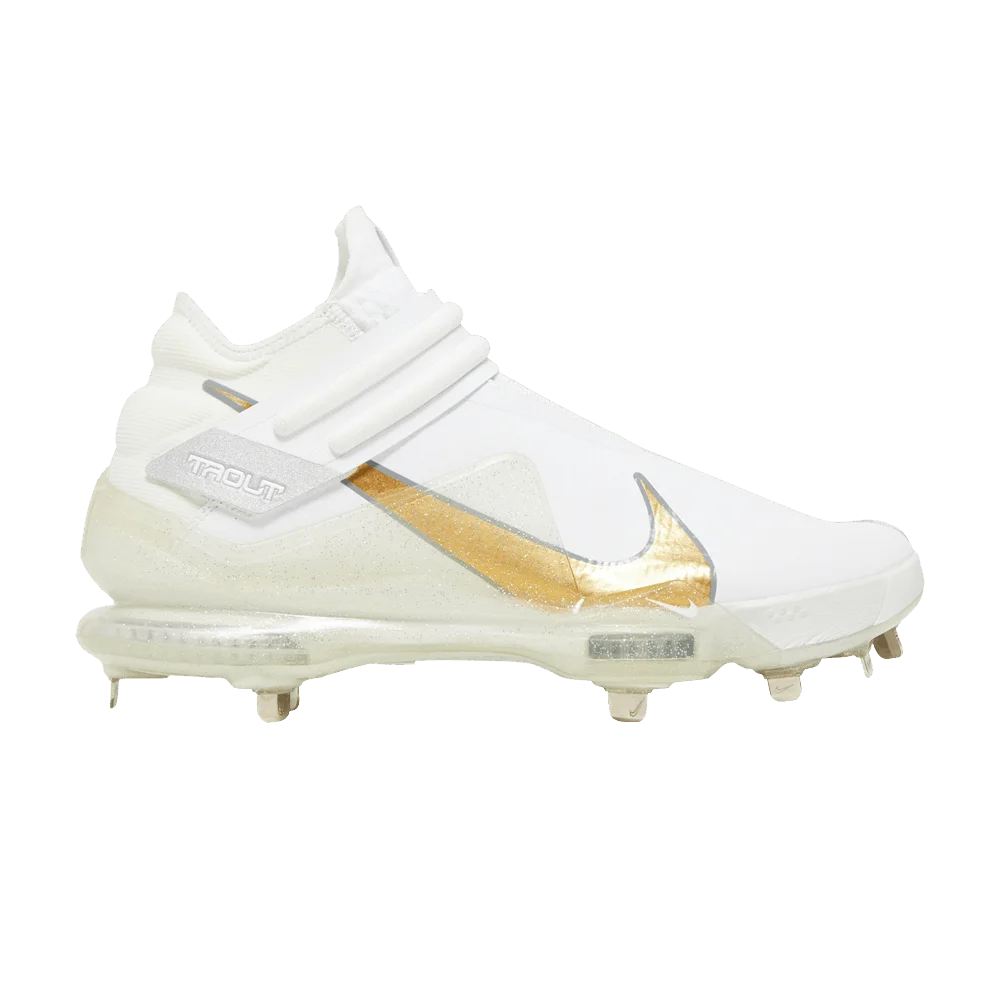 Кроссовки Nike Force Zoom Trout 7 Pro Mid 'White Metallic Gold'