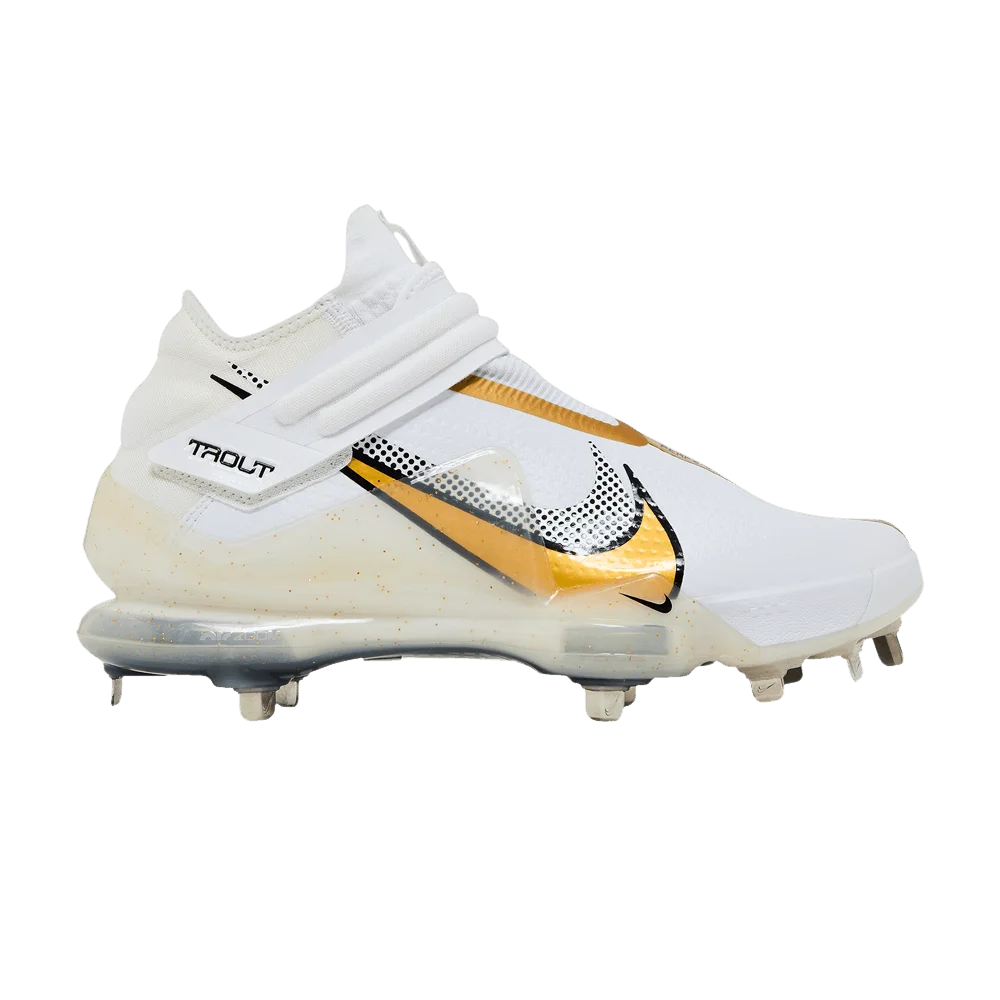 Кроссовки Nike Force Zoom Trout 7 Pro Mid 'White Metallic Gold'