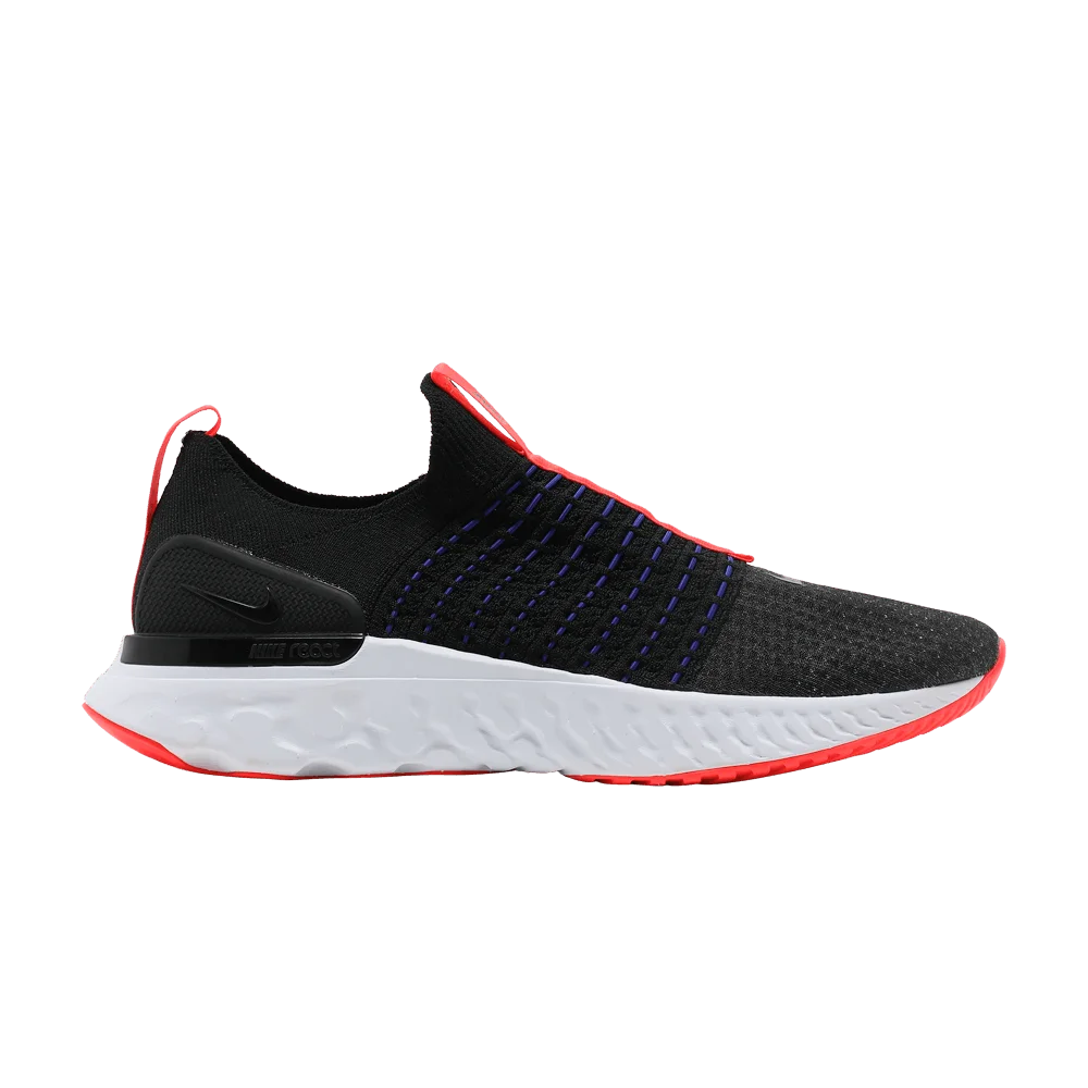 Кроссовки Nike React Phantom Run Flyknit 2 'Black Bright Crimson'