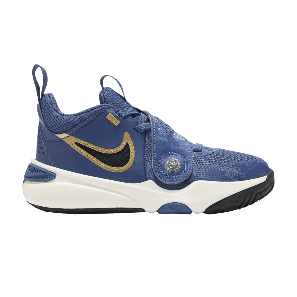 Кроссовки Nike Team Hustle D11 PS 'Mystic Navy Metallic Gold'