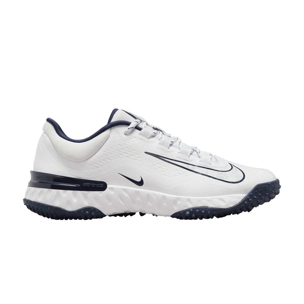 Кроссовки Nike Wmns Alpha Huarache Elite 4 TF 'White Midnight Navy'