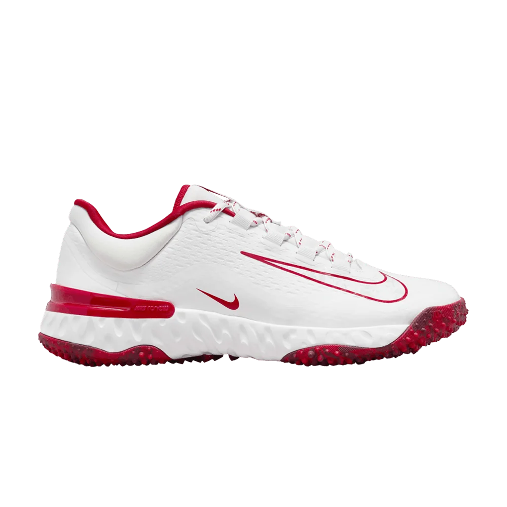 Кроссовки Nike Wmns Alpha Huarache Elite 4 TF 'White University Red'