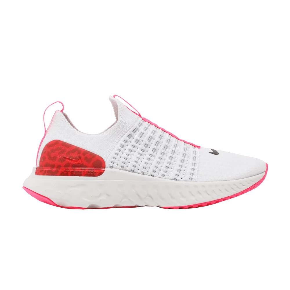 Кроссовки Nike Wmns React Phantom Run Flyknit 2 'Platinum Tint Chile Red'