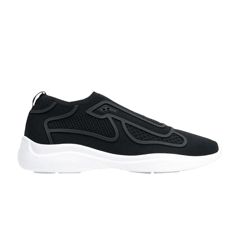 Кроссовки Prada Wmns America's Cup Slip‑On 'Black White'