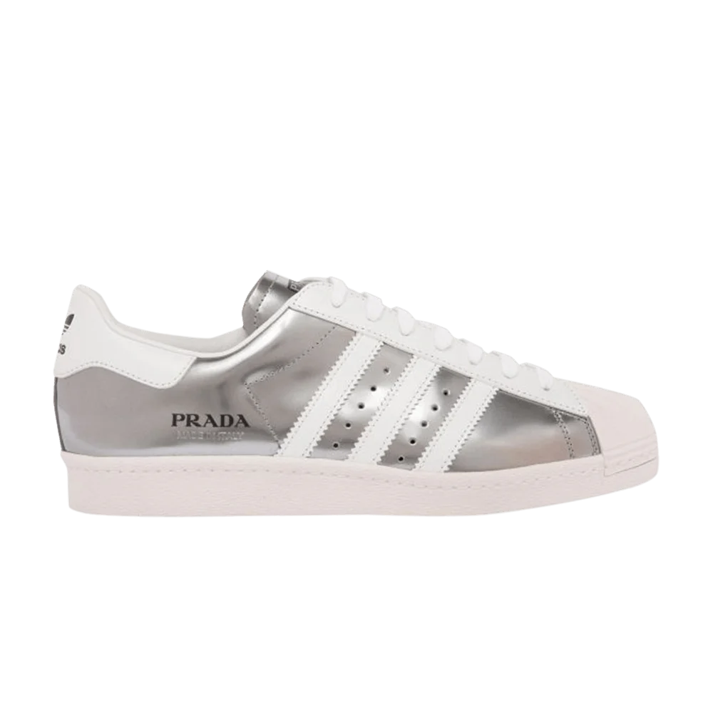Кроссовки Prada x adidas Superstar 'Silver Metallic'