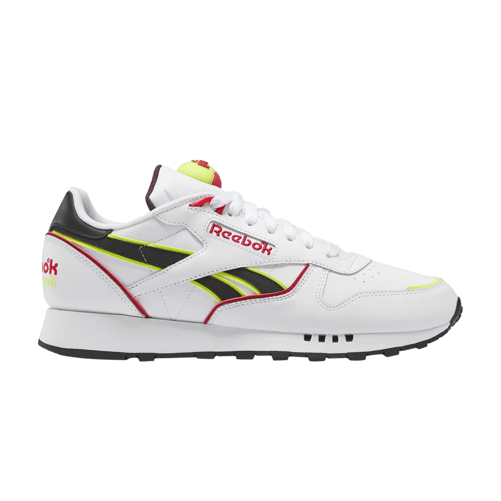 Кроссовки Reebok Classic Leather Pump 'White Acid Yellow'