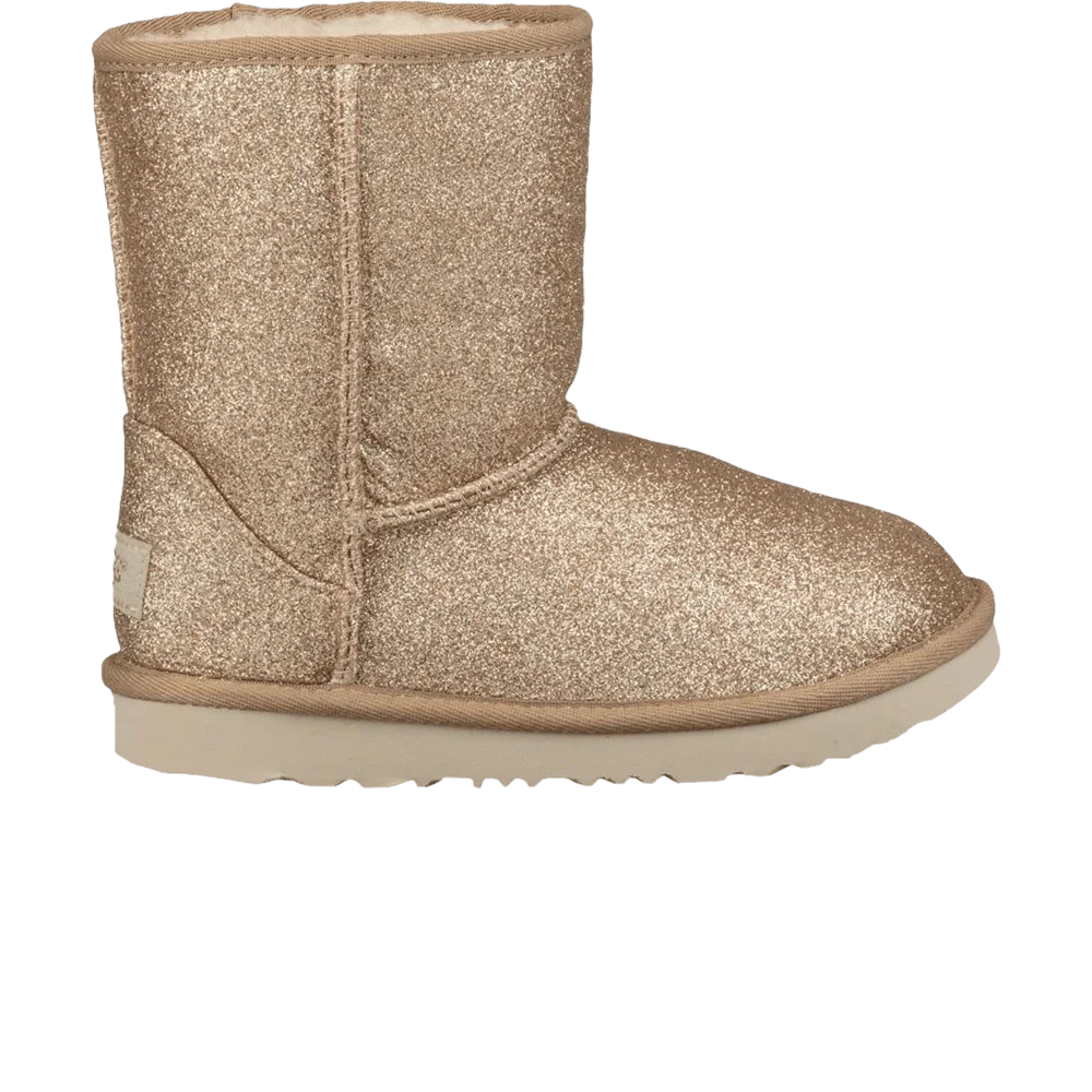 Кроссовки UGG Classic Short II Kids 'Glitter - Gold'