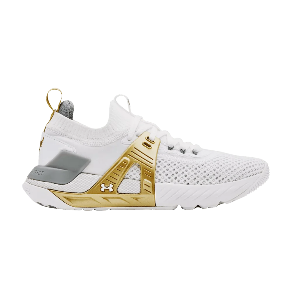 Кроссовки Under Armour Wmns Project Rock 4 'White Metallic Gold'