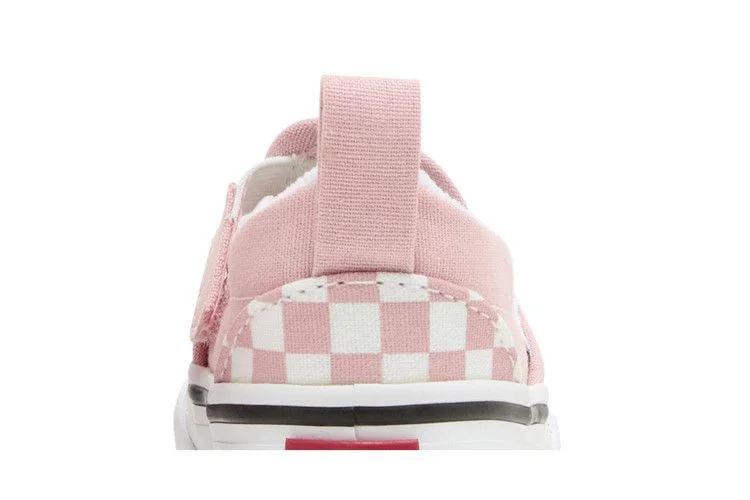 Кроссовки Vans Slip-On Velcro Toddler 'Powder Pink Checkerboard'