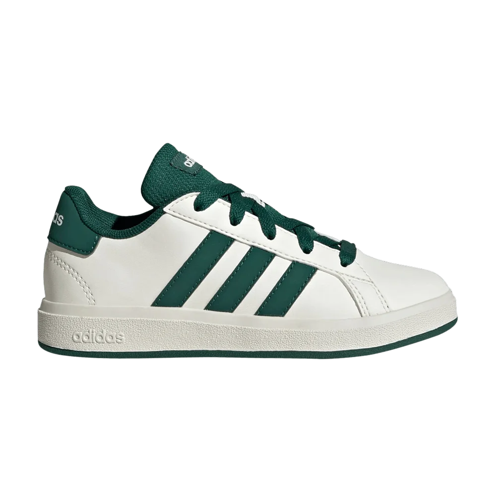 Кроссовки adidas Grand Court Lace-Up K 'Off White Collegiate Green'