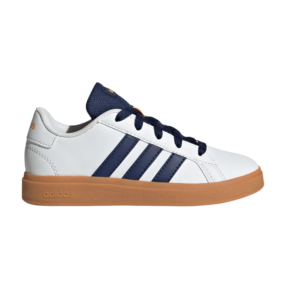 Кроссовки adidas Grand Court Lace-Up K 'White Dark Blue Gum'
