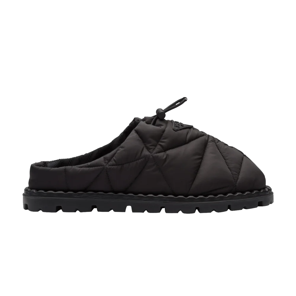 Prada Quilted Nylon Sandal 'Black'