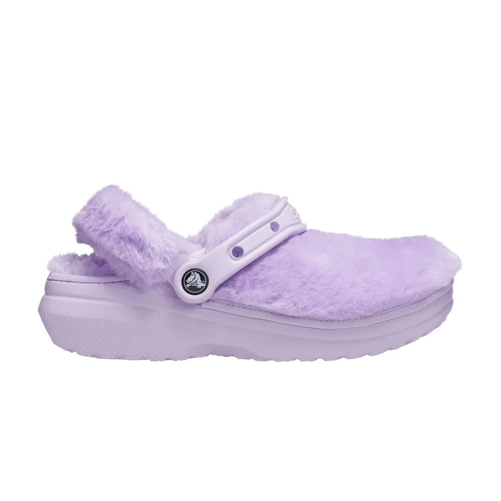 Сабо Crocs Wmns Classic Lined Clog 'Fur Sure - Lavender'