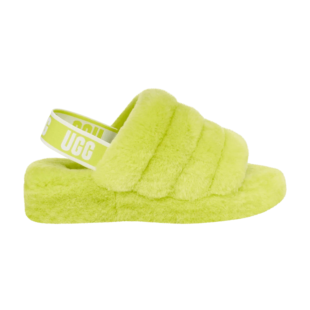 UGG Wmns Fluff Yeah Slide 'Key Lime'