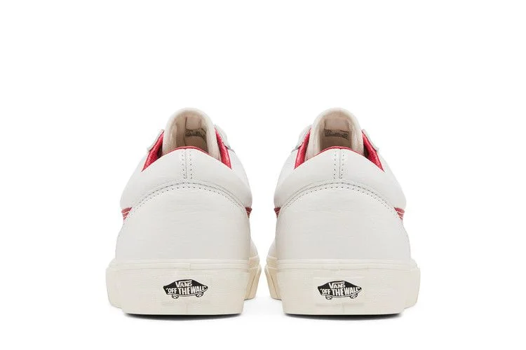 Vans Old Skool 'Vintage Leather - Blanc De Blanc Red'