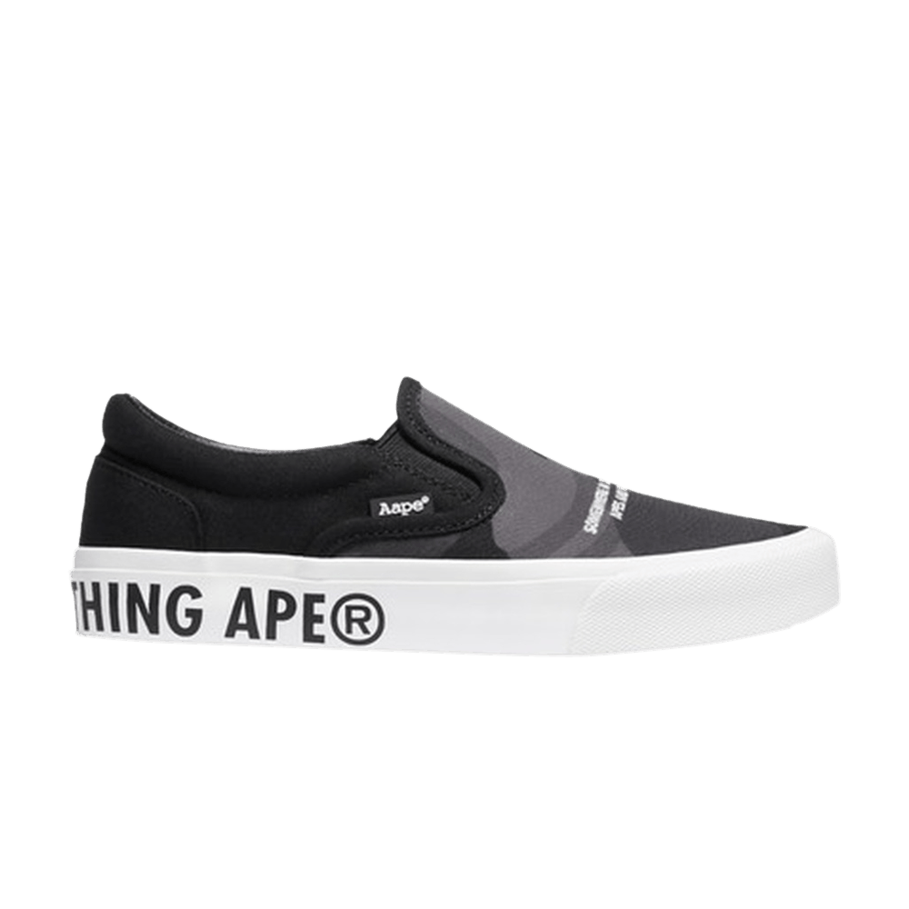 Кроссовки BAPE AAPE Slip-On 'Black Camo'