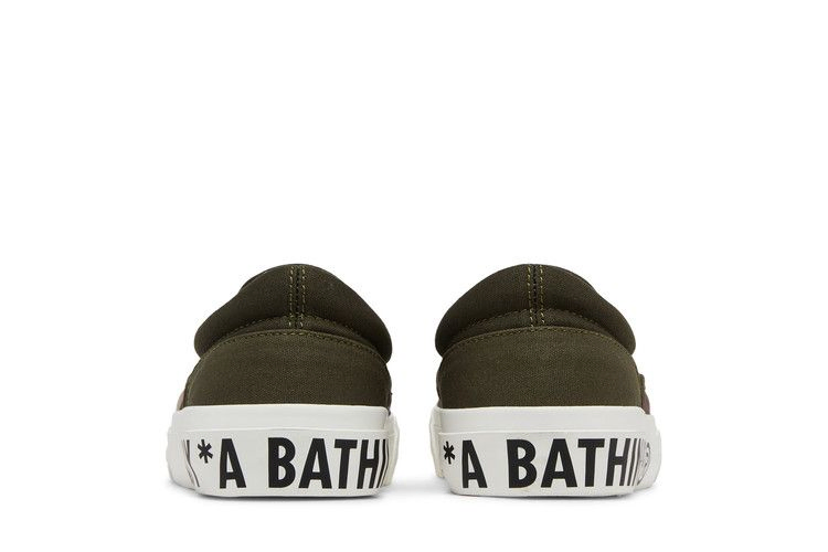 Кроссовки BAPE AAPE Slip-On 'Green Camo'