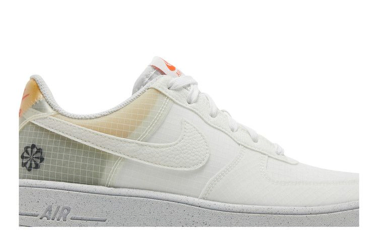 Кроссовки Nike Air Force 1 Crater GS 'Move To Zero - White Orange'