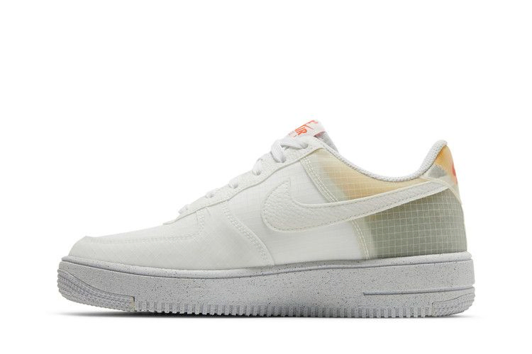 Кроссовки Nike Air Force 1 Crater GS 'Move To Zero - White Orange'