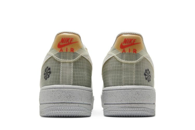 Кроссовки Nike Air Force 1 Crater GS 'Move To Zero - White Orange'