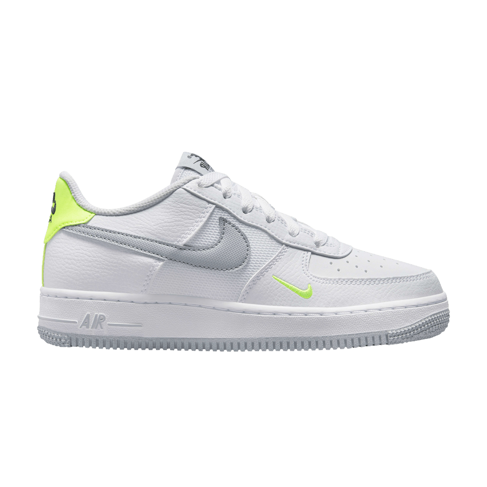 Кроссовки Nike Air Force 1 GS 'White Wolf Grey Volt'