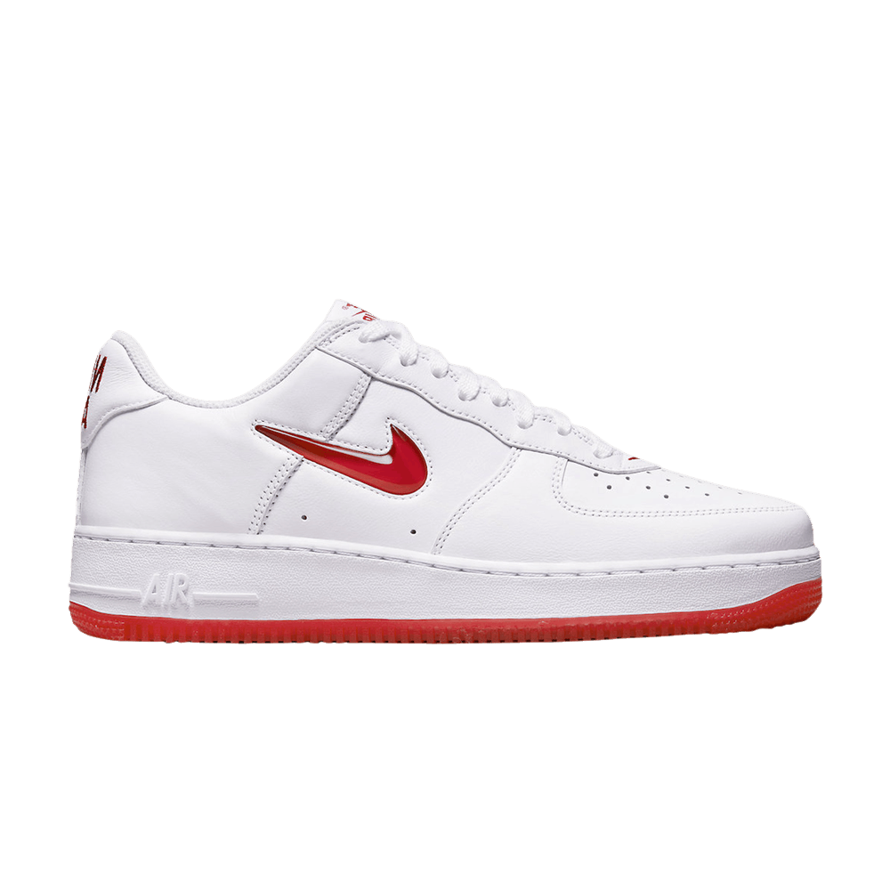 Кроссовки Nike Air Force 1 Jewel 'Color of the Month - White University Red'