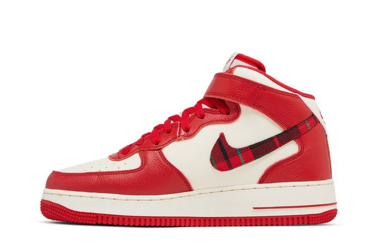 Кроссовки Nike Air Force 1 Mid '07 LX 'Red Plaid'