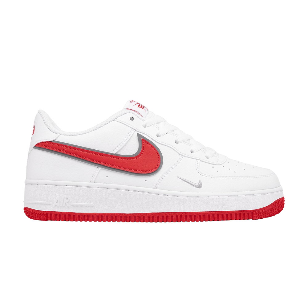 Кроссовки Nike Air Force 1 SE GS 'Mini Swoosh - White Habanero Red'