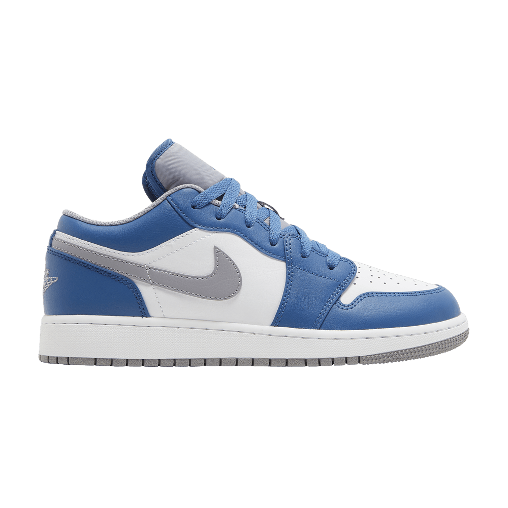 Кроссовки Air Jordan 1 Low GS 'True Blue Cement'