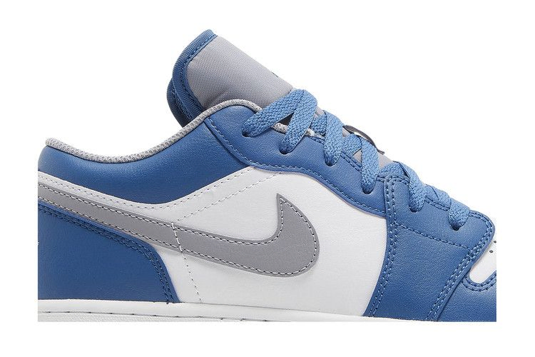 Кроссовки Air Jordan 1 Low GS 'True Blue Cement'